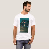 ukiyoe hasui No61 Evening falls on Sōemonchō Tシャツ (正面フル)