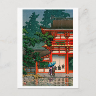ukiyoe hasui No62 Kasuga Shrine in Nara ポストカード