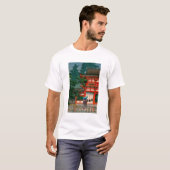 ukiyoe hasui No62 Kasuga Shrine in Nara Tシャツ (正面フル)