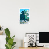 ukiyoe - hasui - No.1 The Great Buddha of Kamakura ポスター (ホームオフィス)