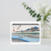 ukiyoe Hiroshige No.09-2 Odawara ポストカード (スタンド正面)