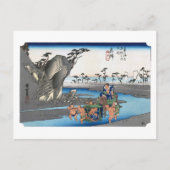 ukiyoe Hiroshige No.17 Okitsu  ポストカード (正面)