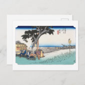 ukiyoe Hiroshige No.27 Fukuroi ポストカード (正面/裏面)