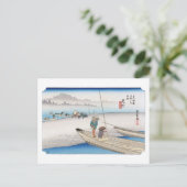 ukiyoe Hiroshige No.28 Mitsuke ポストカード (スタンド正面)