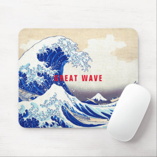 ukiyoe - Hokusai : No.21 Great Wave - マウスパッド