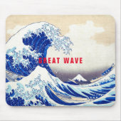 ukiyoe - Hokusai : No.21 Great Wave -  マウスパッド (正面)