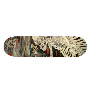 ukiyoe japan skateboard skull スケートボード