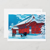 ukiyoe [komei] The Red Gate of Hongo in Snow ポストカード (正面/裏面)