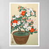 Ukiyoe [Koson] Azalea in Pot (XS) ポスター (正面)