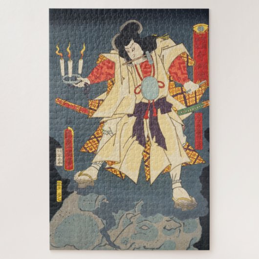 ukiyoe - Toyokuni - No.32 Kumeno heinaizaemon ... ジグソーパズル (縦)