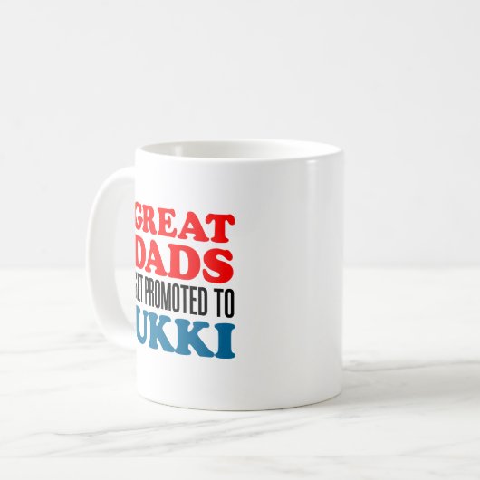 Ukkiのマグに促進されるすばらしいパパ コーヒーマグカップ (正面左)