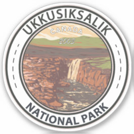 Ukkusiksalik国立公園カナダ旅行ヴィンテージ シール