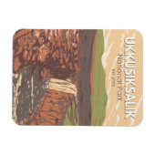 Ukkusiksalik国立公園カナダ旅行ヴィンテージ マグネット (横)