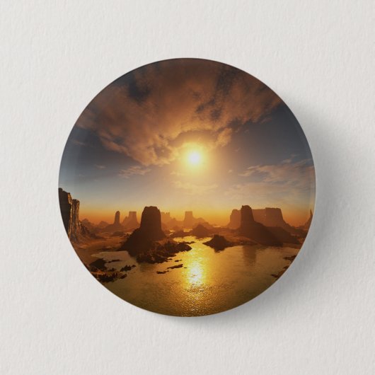 Uknownの世界 缶バッジ (正面)