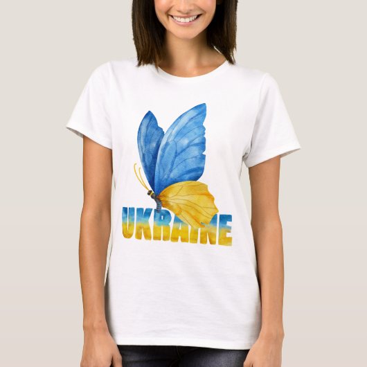 UKRAiNE我々は君の味方だ Tシャツ (正面)