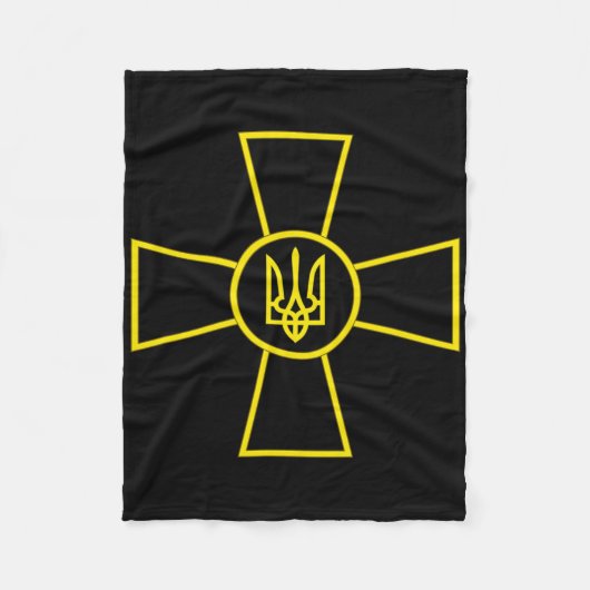 Ukraine Armed Forces Emblem Ukrainian Army Flag (y フリースブランケット (正面)