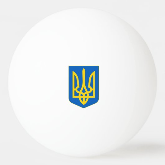 Ukraine Coat of Arms 卓球ボール (正面)