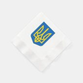 Ukraine Coat of Arms 縁ありカクテルナプキン (角)
