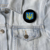 Ukraine Coat Of Arms Ukrainian Emblem Symbol  缶バッジ (インサイチュ)