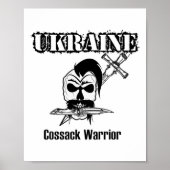 Ukraine Cossack Warrior - Support Ukraine  ポスター (正面)