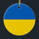 Ukraine Flag セラミックオーナメント<br><div class="desc">Ukraine Flag</div>