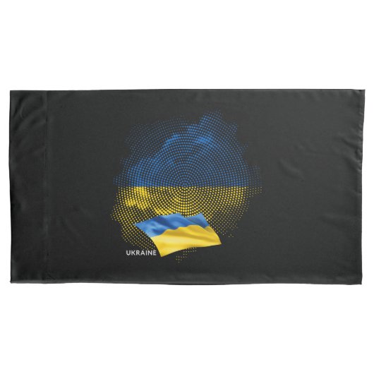 Ukraine flag 枕カバー (正面)
