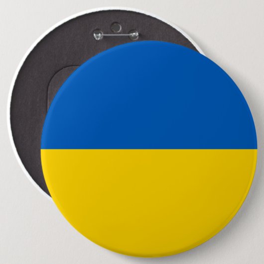 Ukraine Flag 缶バッジ (正面&裏面)