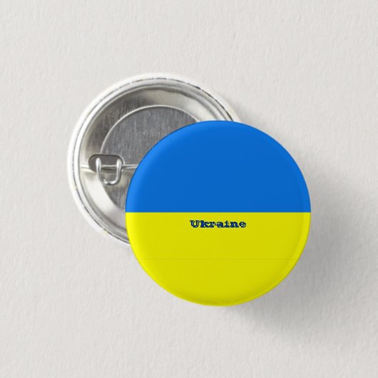 Ukraine Flag 缶バッジ (正面&裏面)