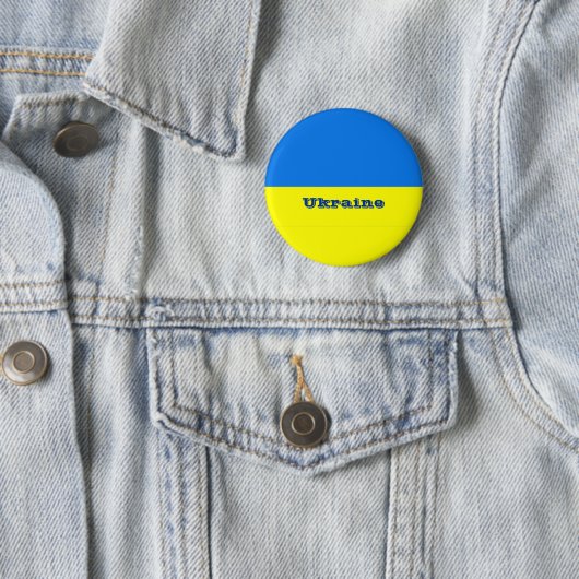 Ukraine Flag Button/Lapel Pin 缶バッジ (インサイチュ)