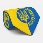 Ukraine, Flag, Coat of Arms, Tryzub /Ukrainian Tie ネクタイ (ロール)