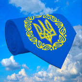 Ukraine, Flag, Coat of Arms, Ukrainian Tryzub ネクタイ