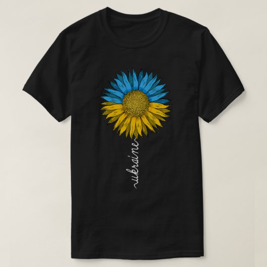 Ukraine Flag Colors Sunflower Ukrainian Lovers Lov Tシャツ (デザイン正面)
