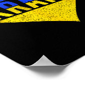 Ukraine Flag Design - Heart  ポスター (角)