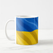 Ukraine Flag Mug コーヒーマグカップ (左)