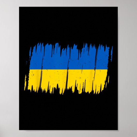 Ukraine Flag National Flag Kiev Ukrainian Kyiv 1  ポスター (正面)