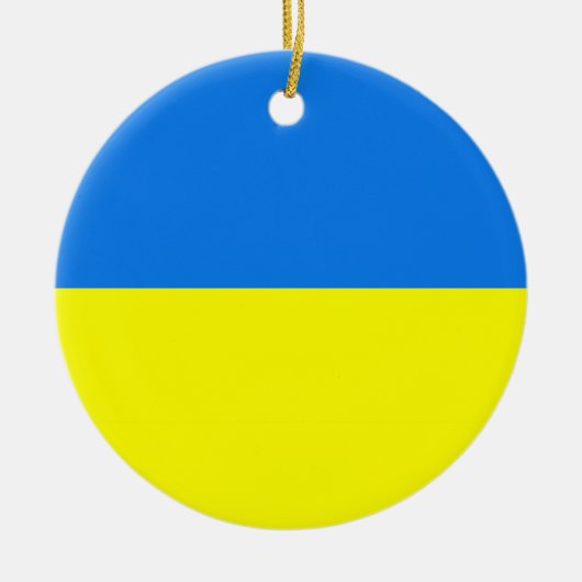 ukraine flag ornament セラミックオーナメント (正面)