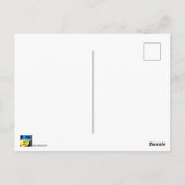 Ukraine Flag painted on Beautiful Girl Portrait ポストカード (裏面)