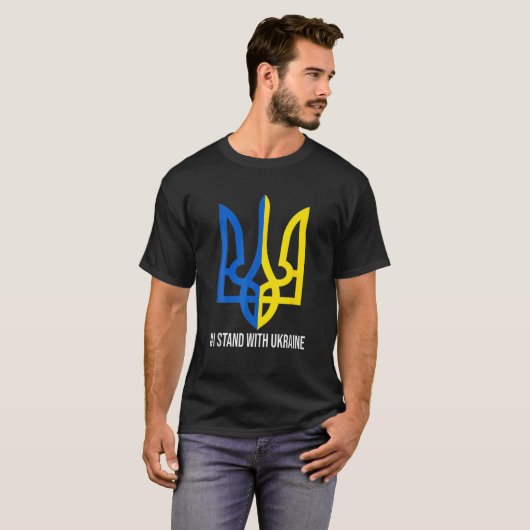 UKRAINE FLAG SYMBOL Tシャツ (正面フル)