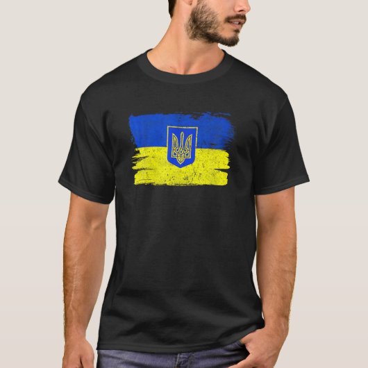 Ukraine Flag Ukrainian Support Friendship Peace Vi Tシャツ (正面)