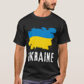 Ukraine Flag Ukrainian Support Pride gift Tシャツ (正面)
