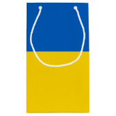 Ukraine Flagge スモールペーパーバッグ (裏面)