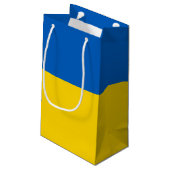 Ukraine Flagge スモールペーパーバッグ (裏面アングル)