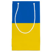 Ukraine Flagge スモールペーパーバッグ (正面)