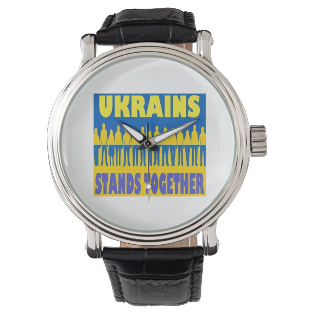 Ukraine Frieden Design 腕時計 (正面)