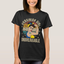 Ukraine Girl Unbreakable Ukrainian Strong Woman Tシャツ