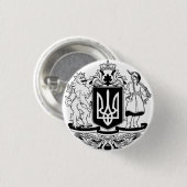 Ukraine Greater coat of arms 缶バッジ (正面&裏面)