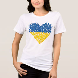 Ukraine is in my heart. Ukrainian flag. Support. トライブレンドＴシャツ