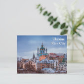 Ukraine Kiev City Travel Tourism Postcard ポストカード (スタンド正面)