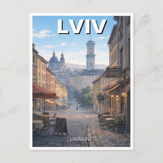 Ukraine Lviv Travel ポストカード (正面)