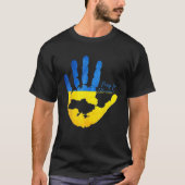 Ukraine Map Pray For Ukraine Tシャツ (正面)